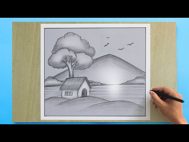 Landscape pencil drawing : r/drawing